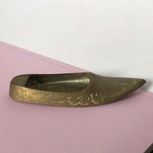 Vintage Small Brass Shoe